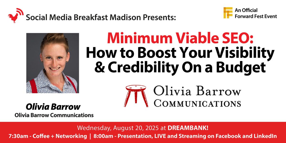 Minimum Viable SEO: How to Boost Your Visibility & Credibility On a Budget, 20 August | Event in Madison