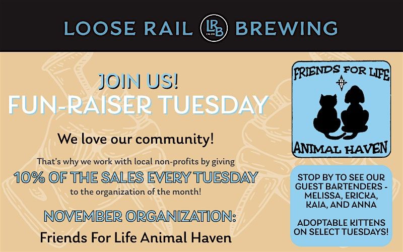 Pints For Paws At Loose Rail Brewing! | Event in Canal Winchester | AllEvents