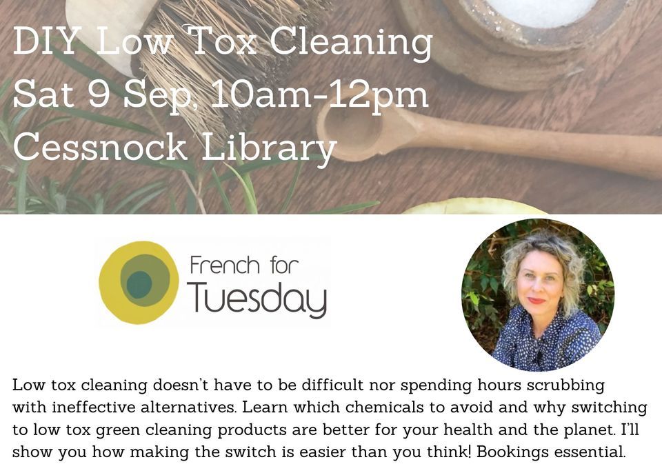 DIY Low Tox Green Cleaning, Cessnock City Library, September 9 2023