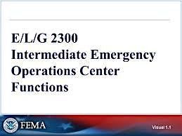 G2300: Intermediate Emergency Operations Center Functions          (LD/JM), 12 August | Event in Thermopolis
