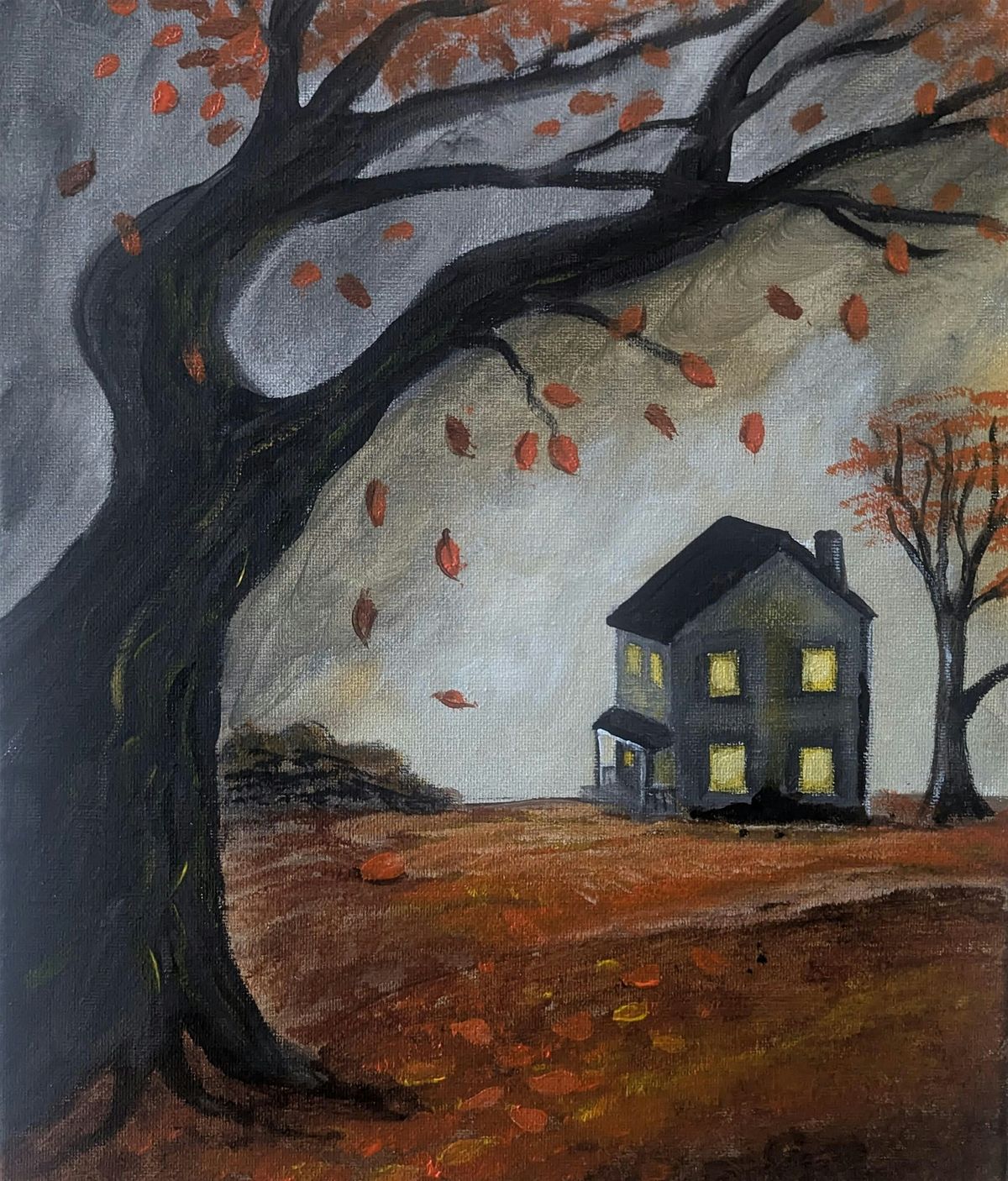 Spooky Landscape Paint and Sip, 20 October | Event in Newark | AllEvents