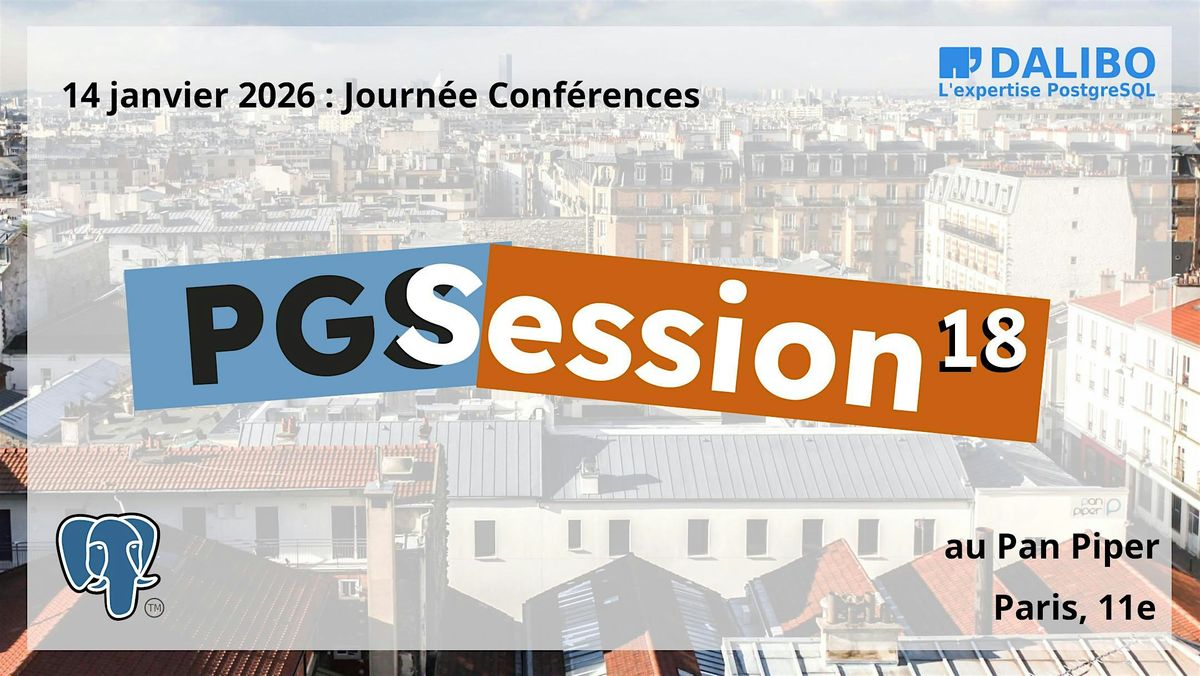 PGSession 18 : la journée Conférences, 14 January | Event in Paris | AllEvents