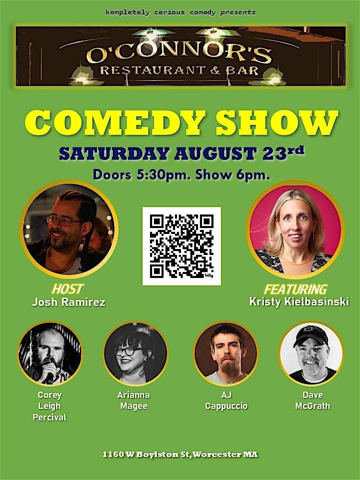 Comedy Night at O'Connor's (Worcester), 23 August | Event in Worcester | AllEvents
