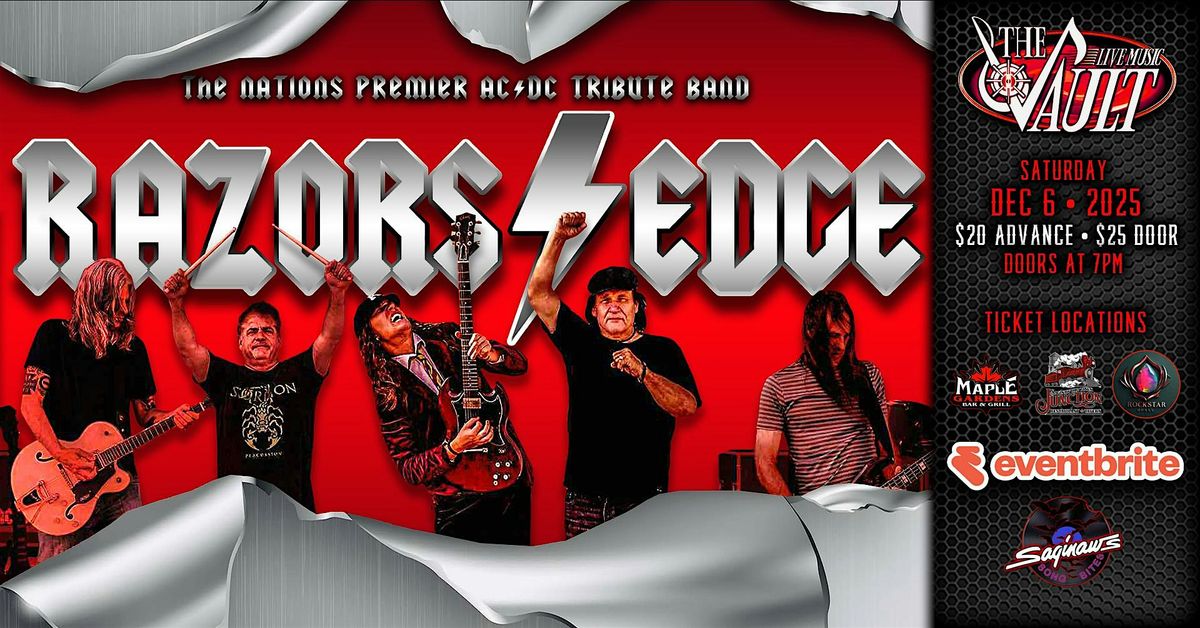 RAZORS EDGE "The Nations Premier AC/DC Tribute Band", 6 December | Event in Saginaw | AllEvents