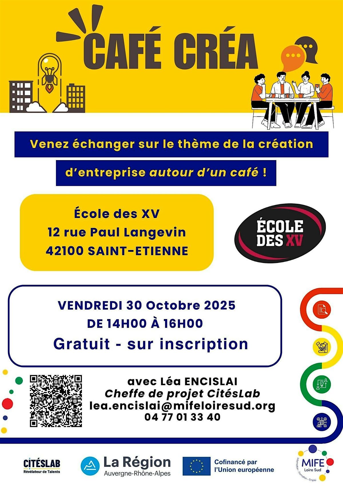 Café Créa, 30 October | Event in Saint-Étienne | AllEvents