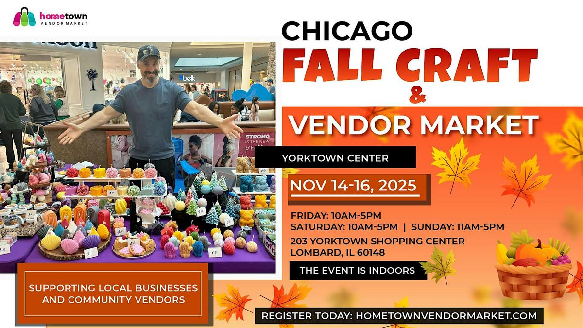 Chicago Fall Craft and Vendor Market, 14 November | Event in Lombard | AllEvents