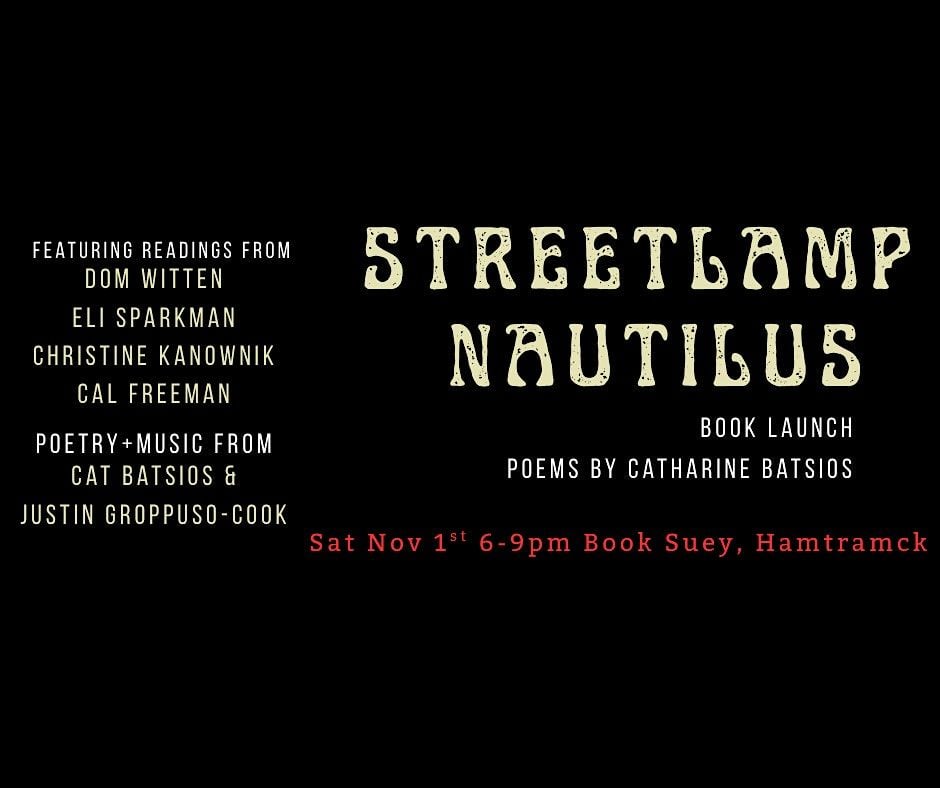 Streetlamp Nautilus // Poetry Book Launch, 1 November | Event in Hamtramck | AllEvents