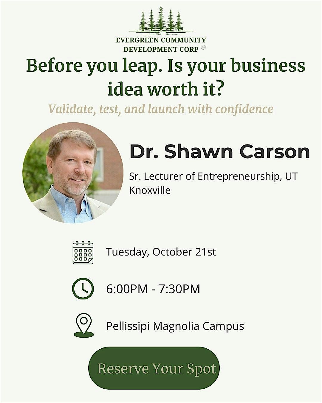 Before You Leap: Is Your Business Idea Worth It?, 21 October | Event in Knoxville | AllEvents