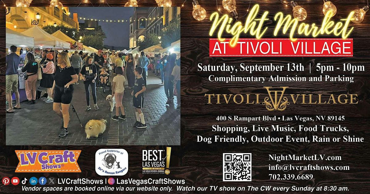 Night Market at Tivoli, 13 September | Event in Las Vegas | AllEvents