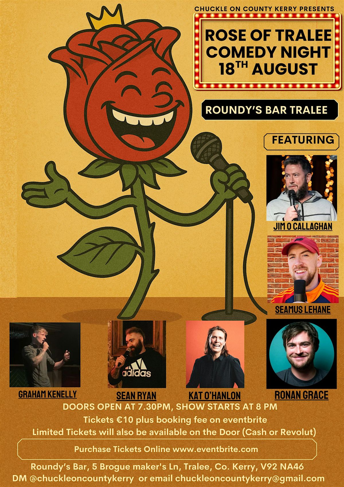 Rose of Tralee Comedy Night, 18 August | Event in Tralee | AllEvents