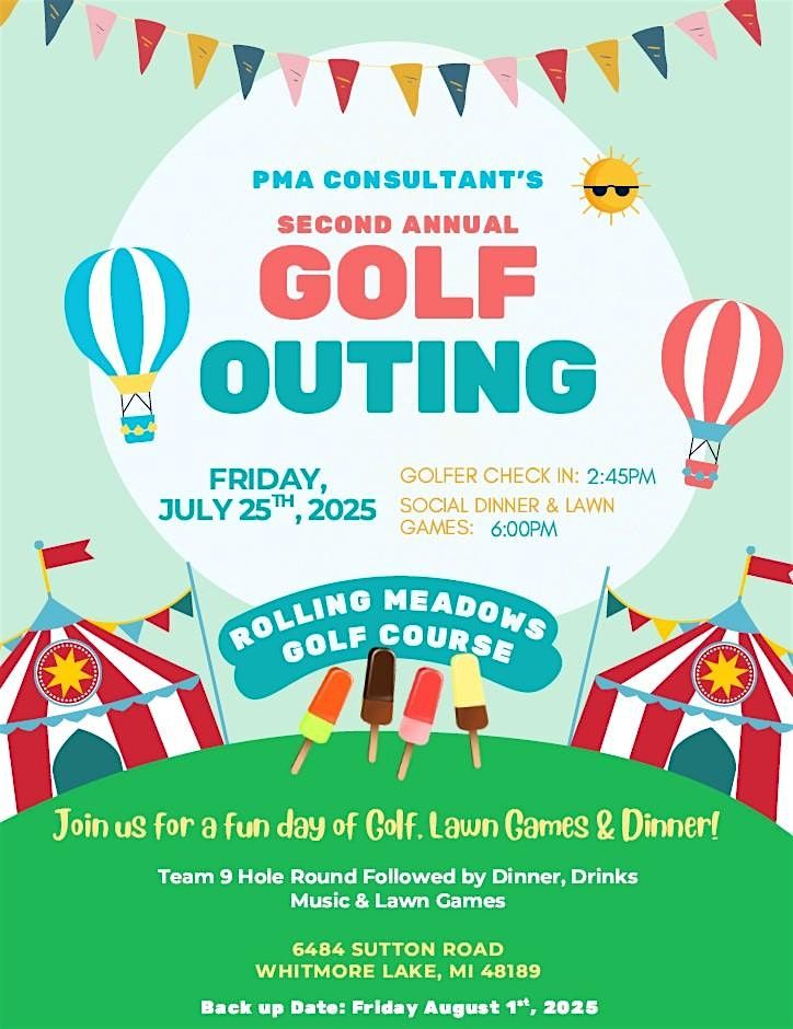 2025 PMA Golf Outing, 25 July | Event in Whitmore Lake | AllEvents