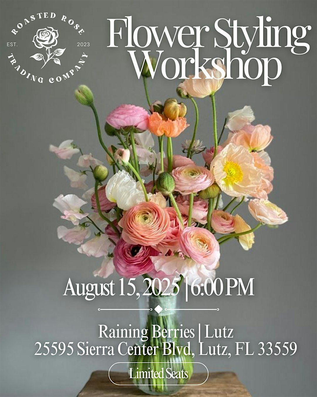 Summer Blooms Flower Styling Workshop - Lutz, 15 August | Event in Lutz | AllEvents
