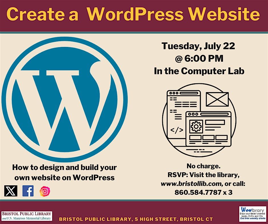 Create Your Own WordPress Website Workshop, 22 July | Event in Bristol | AllEvents