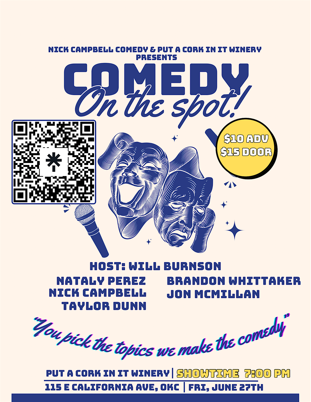 Put A Cork In It: Comedy On The Spot! | Event in Oklahoma City | AllEvents