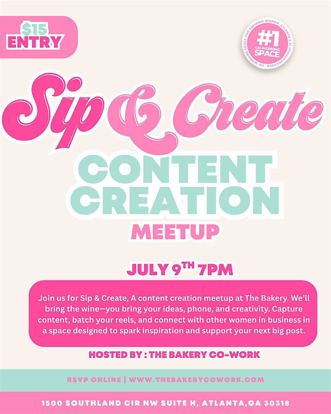 Sip & Create : Content Creation Meetup, 9 July | Event in Atlanta | AllEvents