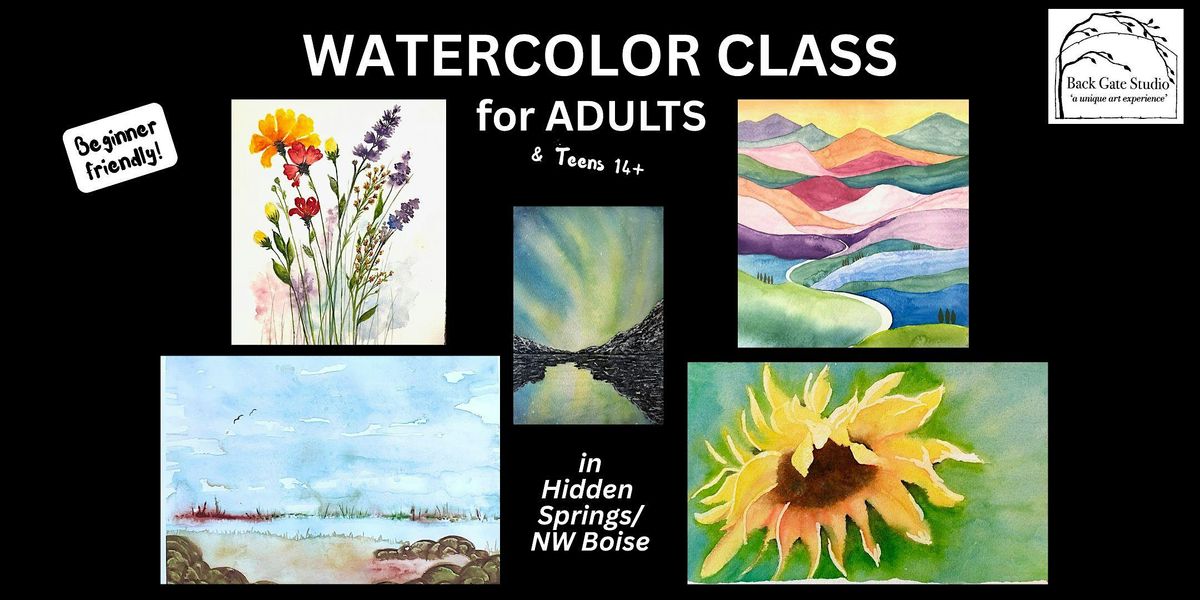 Watercolor Class for Adults-- Beginner-friendly, 28 August | Event in Boise | AllEvents