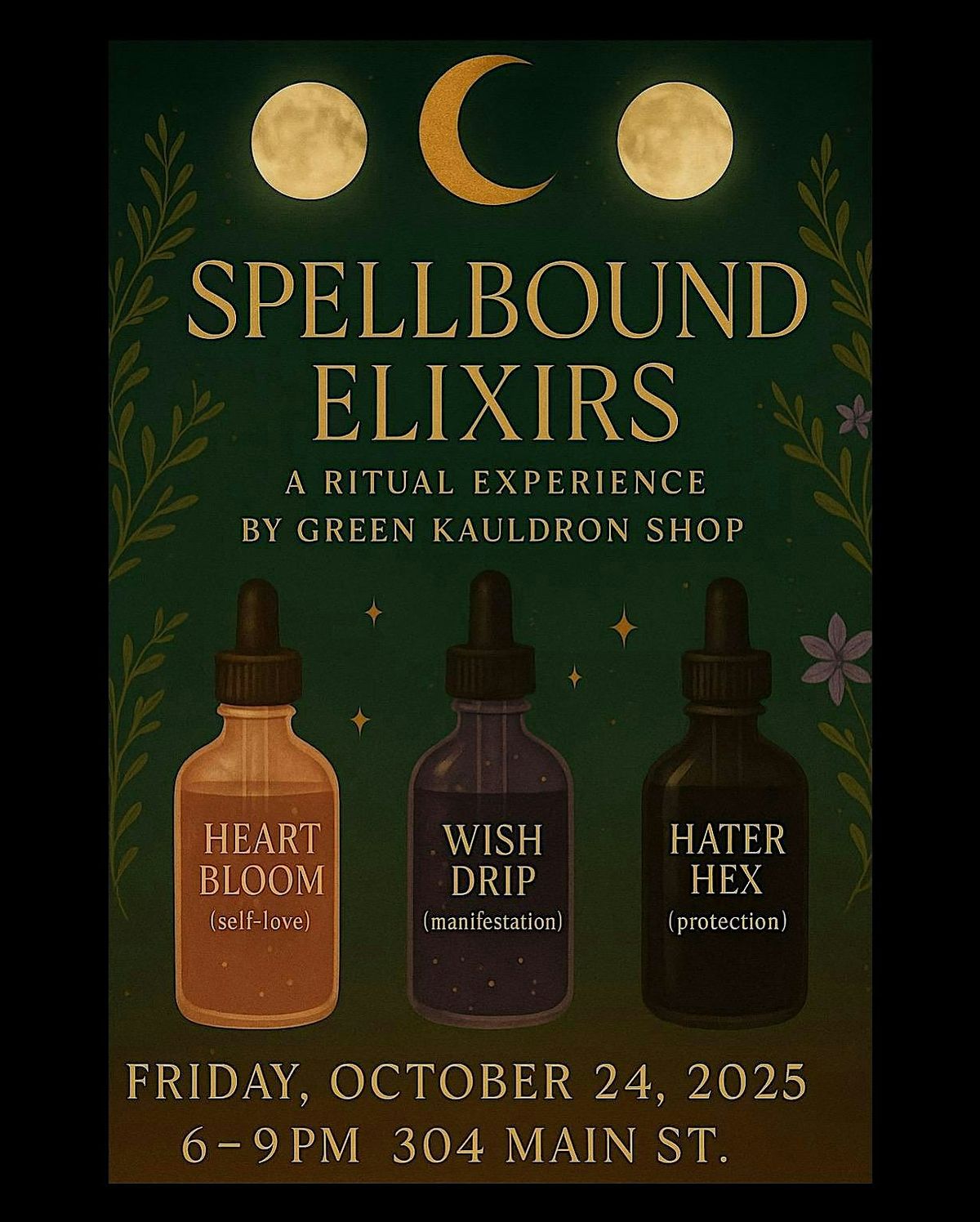 ✨ Spellbound Elixirs | A Ritual Experience by Green Kauldron Shop ✨, 24 October | Event in Poughkeepsie