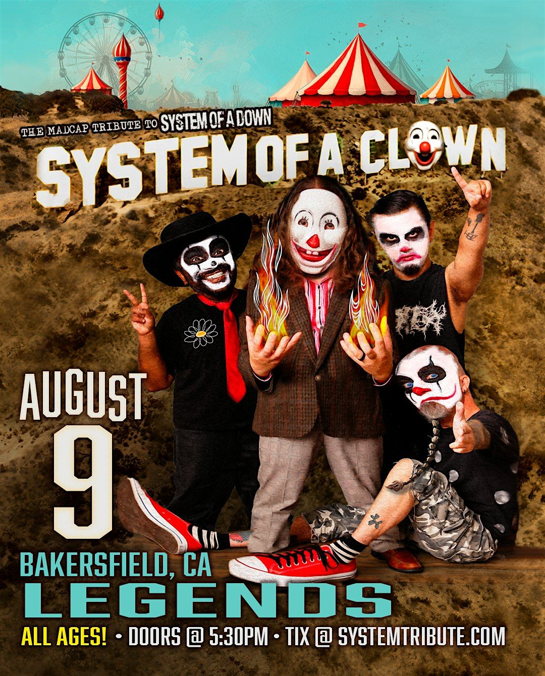 System of a Clown at Legends, 9 August | Event in Bakersfield | AllEvents