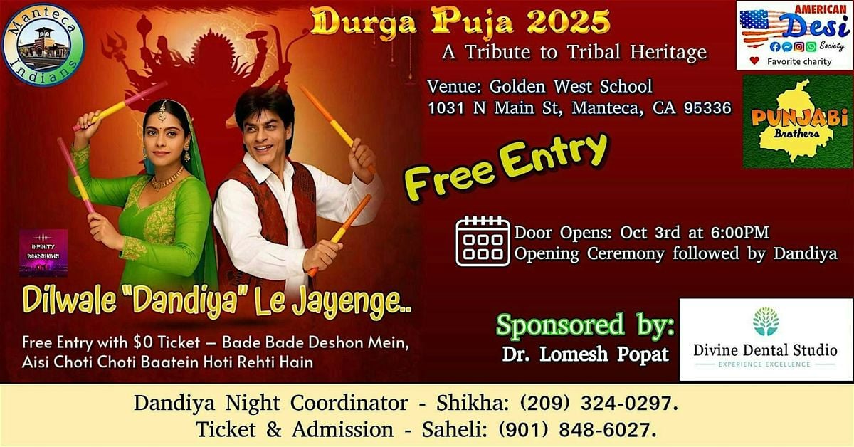 Dilwale "Dandiya" Le Jayenge, 3 October | Event in Manteca | AllEvents