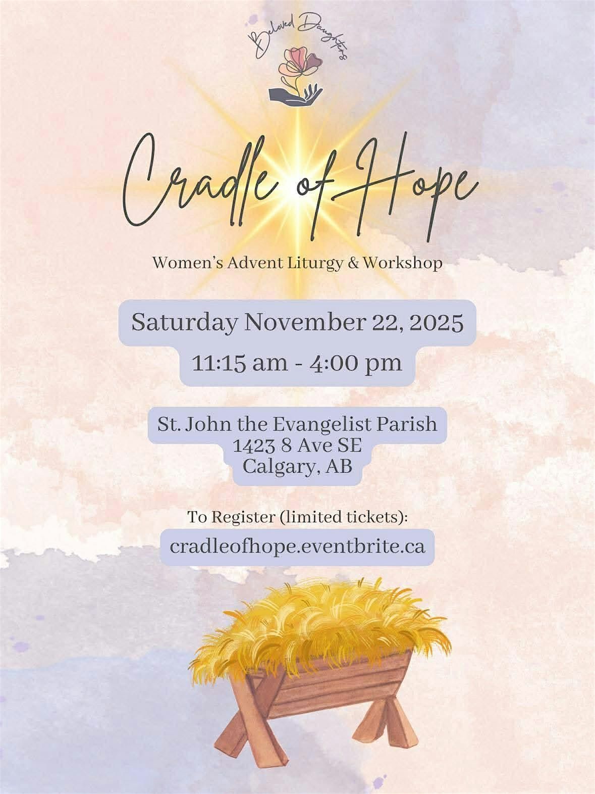 Cradle of Hope: Women's Advent Liturgy & Workshop, 22 November | Event in Calgary | AllEvents