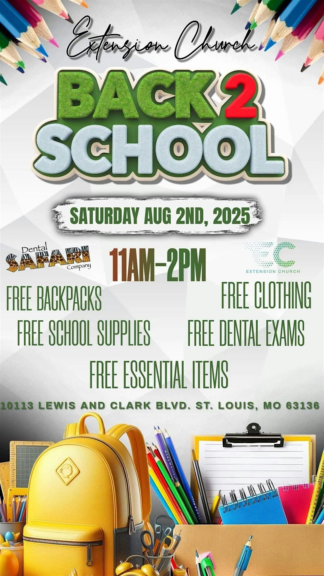 Back to School Bash: School Supply Giveaway, 2 August | Event in St. Louis | AllEvents