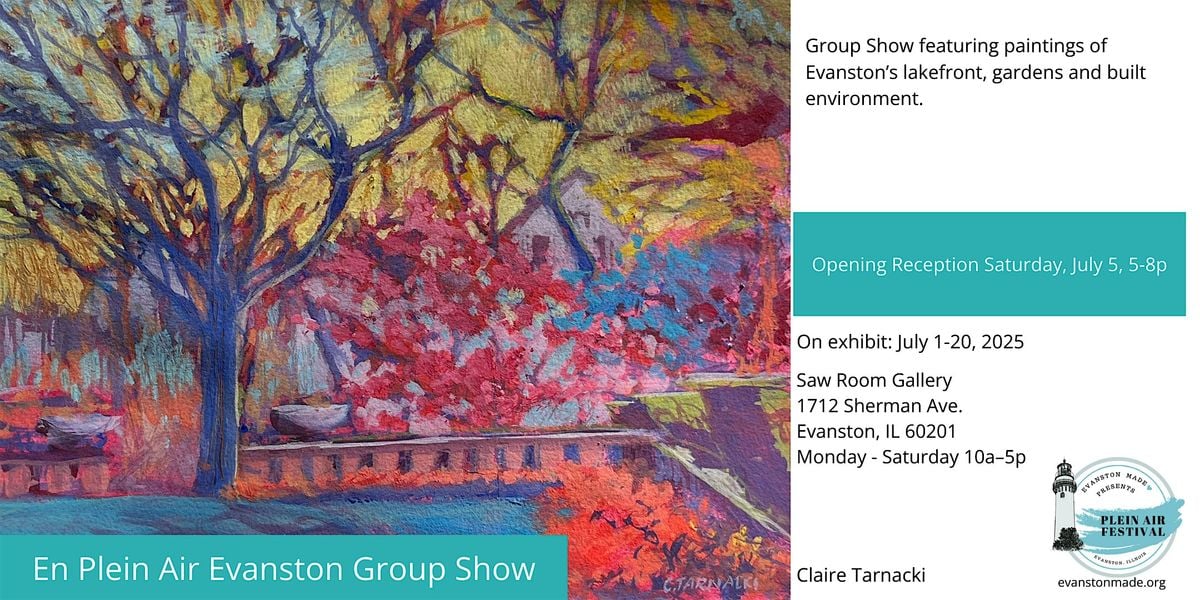 Evanston Plein Air Group Show at Saw Room Gallery, 5 July | Event in Evanston | AllEvents