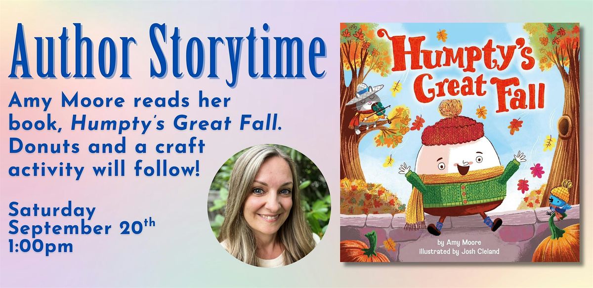 Author Storytime with Amy Moore, 20 September | Event in Plainville | AllEvents