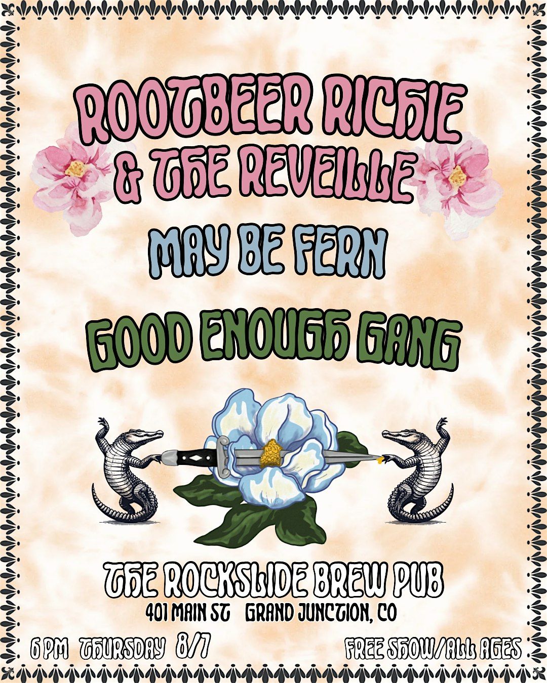 Rootbeer Richie & The Reveille, May Be Fern, & Good Enough Gang @ Rockslide, 7 August | Event in Grand Junction