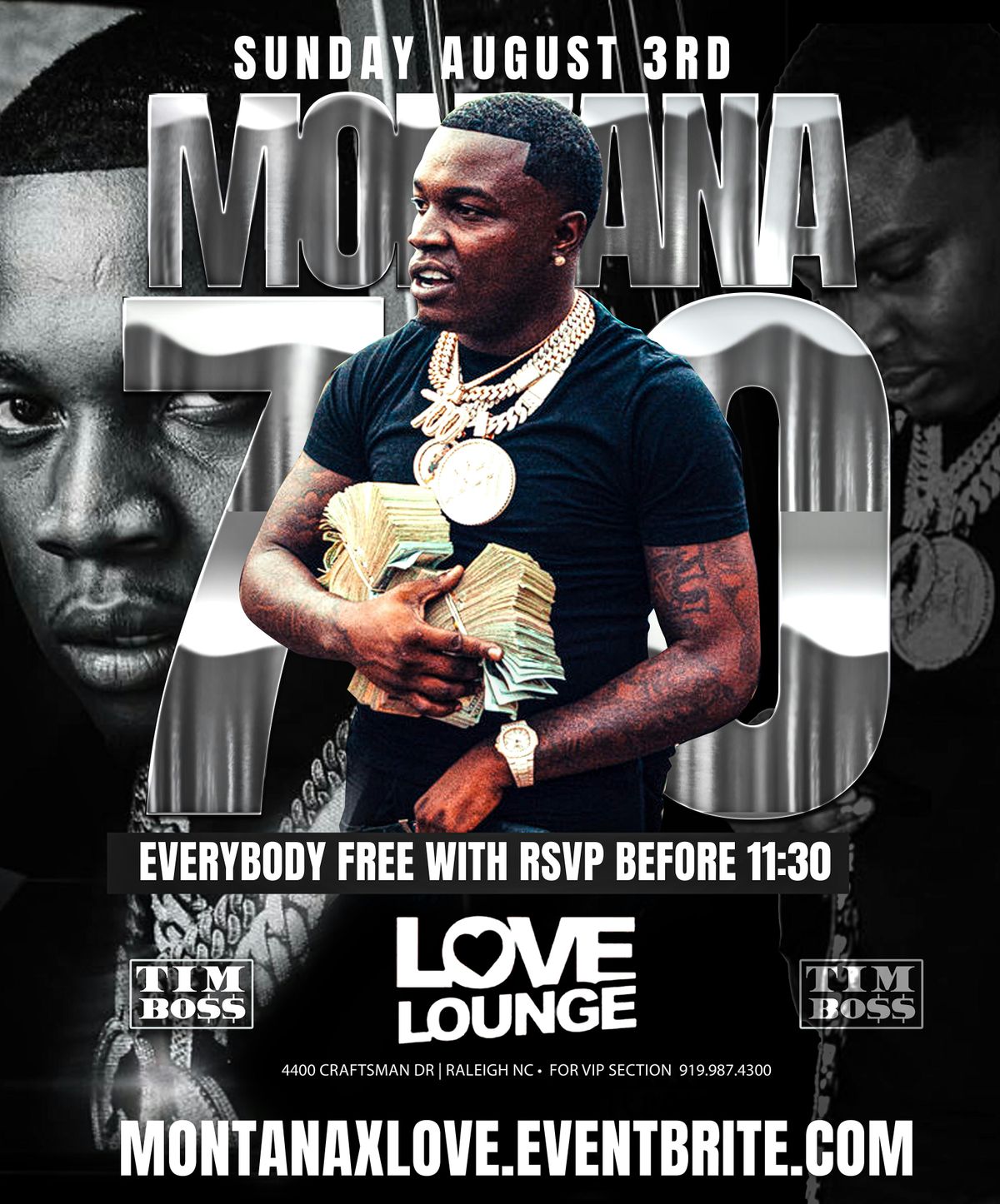 Montana 700 at Love lounge for celebrity Sundays, 3 August | Event in Raleigh | AllEvents
