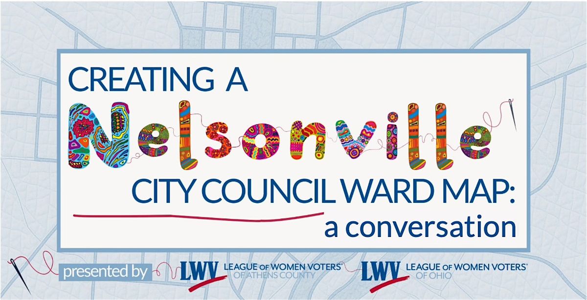 Creating a Nelsonville City Council Ward Map: A Conversation, 29 May | Event in Nelsonville | AllEvents