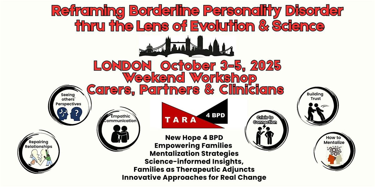 Reframing Borderline Personality Disorder thru Lens of Evolution & Science, 3 October | Event in London