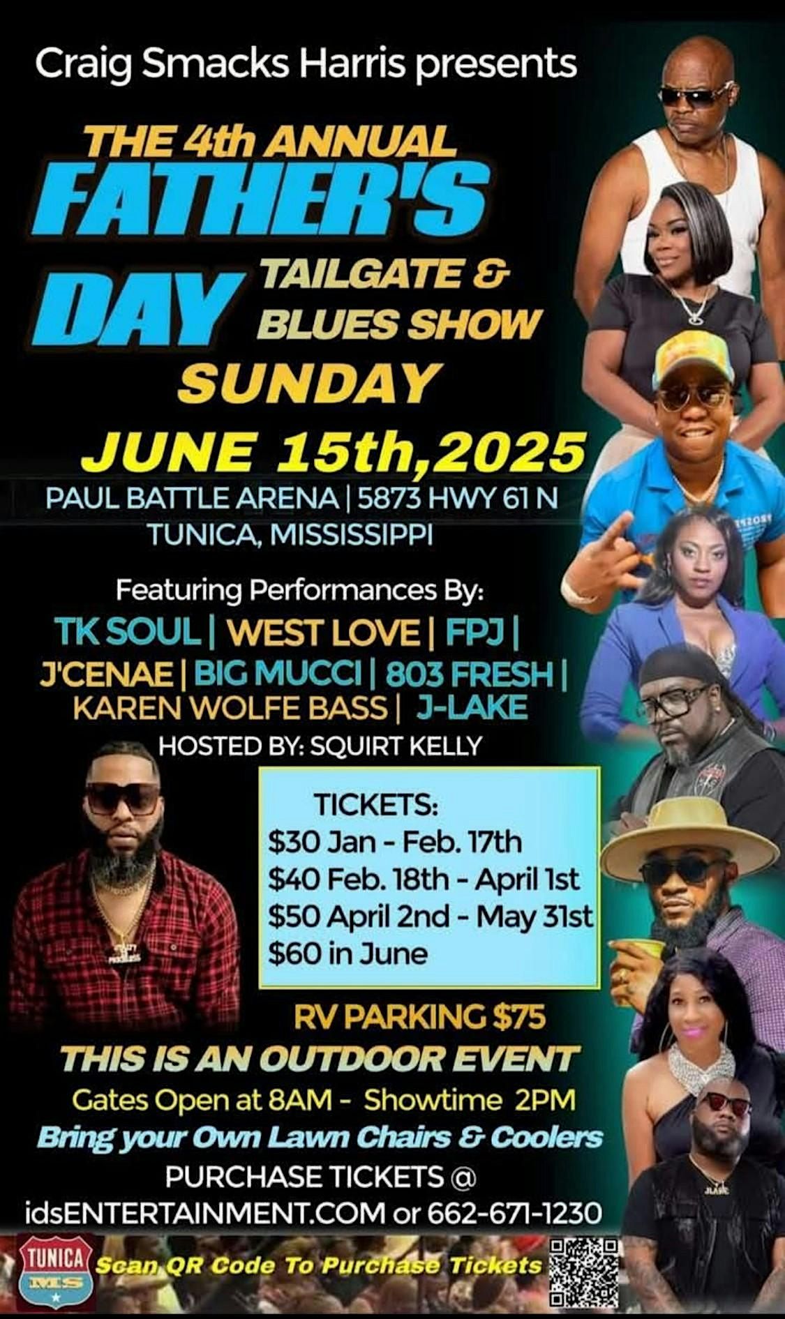Father's Day Tailgate & Blues Show, 15 June | Event in Tunica | AllEvents