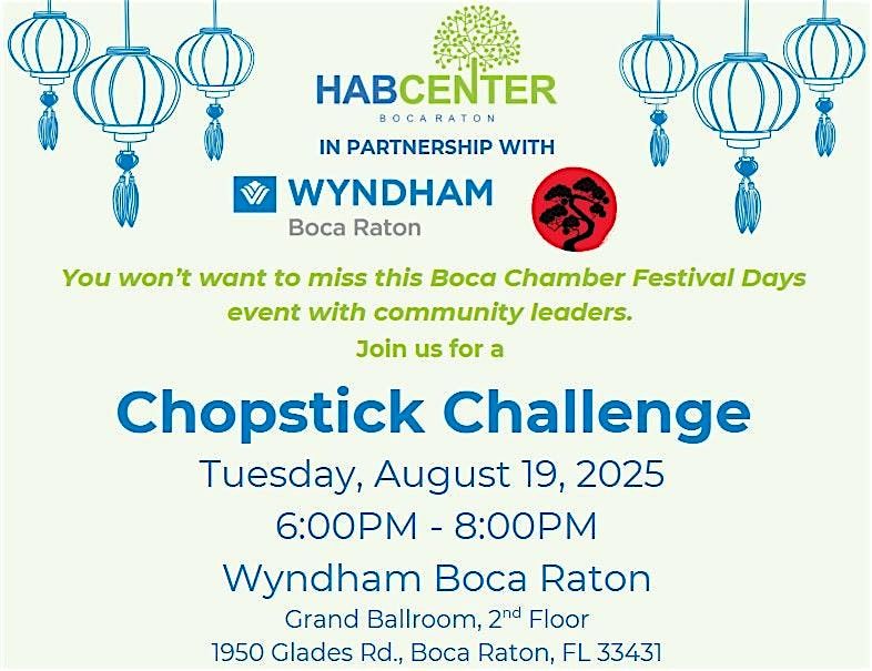 Chopstick Challenge, 19 August | Event in Boca Raton | AllEvents