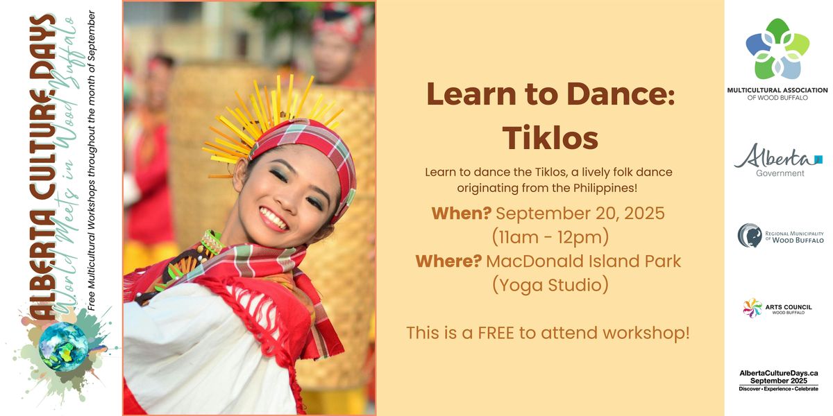 Tiklos Dance Workshop, 20 September | Event in Fort McMurray | AllEvents