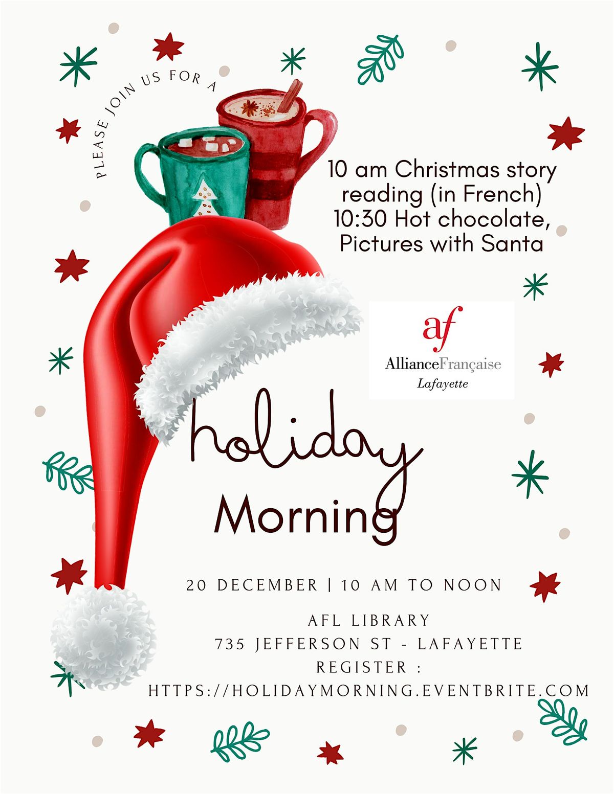 Holiday Morning, 20 December | Event in Lafayette | AllEvents
