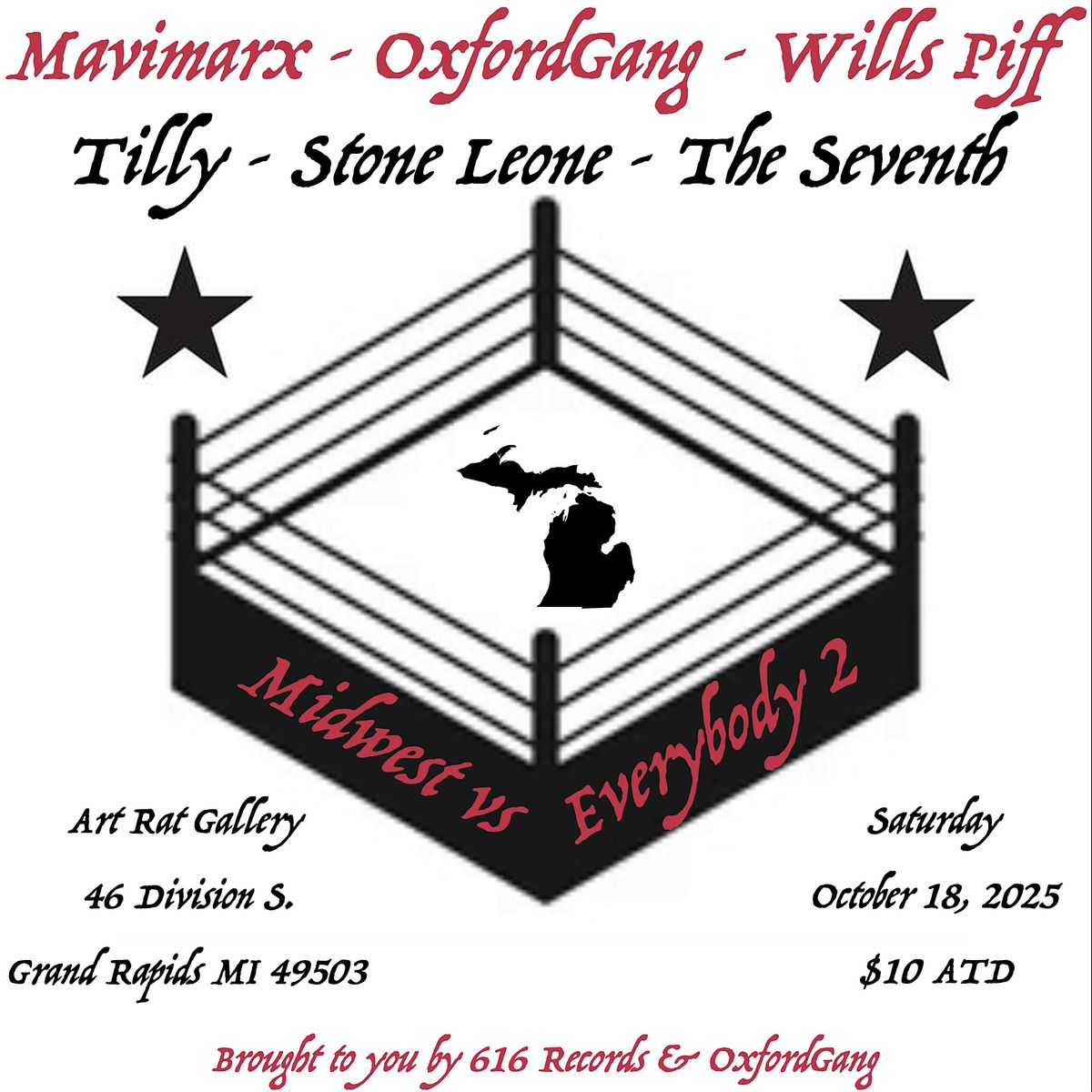 Midwest vs. Everybody 2: Another OxfordGang/616 Records Joint, 18 October | Event in Grand Rapids | AllEvents