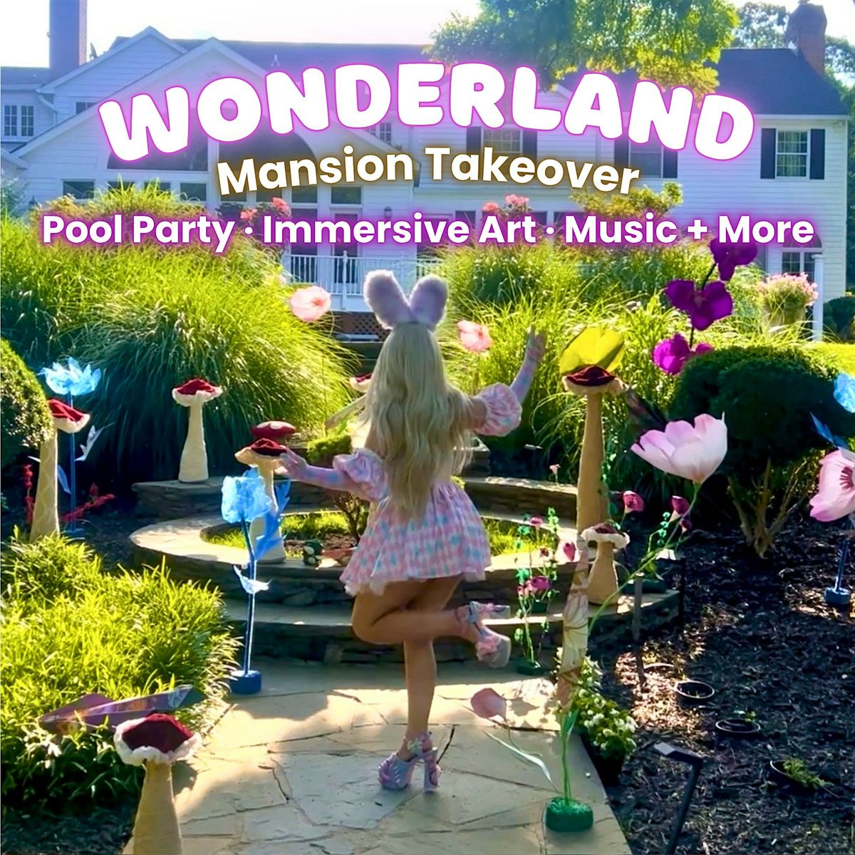 Wonderland Pool Art and Music Mansion Party, 6 September | Event in Rockville | AllEvents