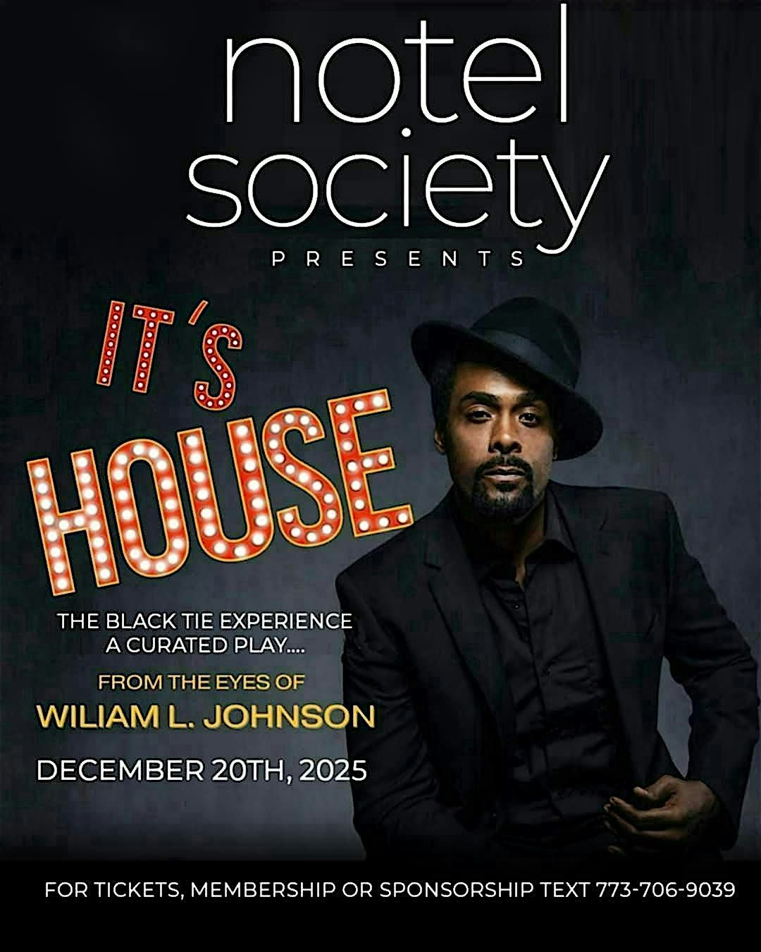 It's HOUSE the Play, a CURATED CONCERT with a TWIST. A BLACK TIE EXPERIENCE, 28 March | Event in Chicago | AllEvents