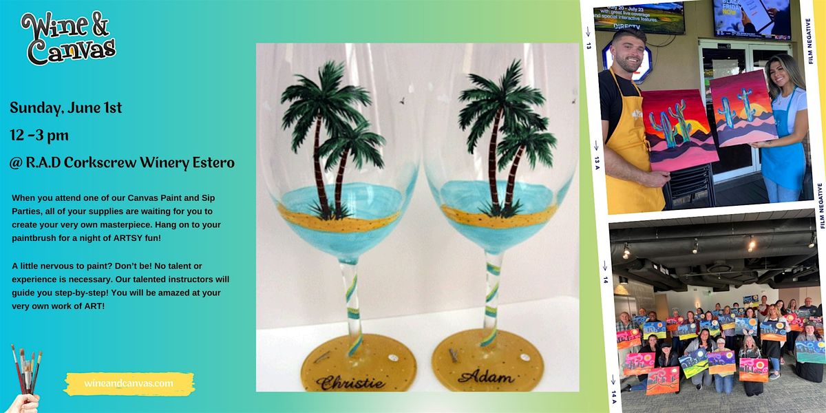 Estero Wine Glass Paint & Sip, 1 June | Event in Estero | AllEvents