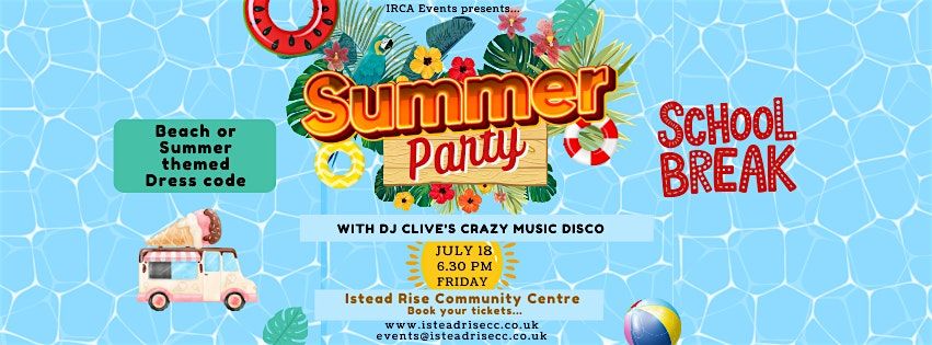 IRCA Event's Summer Party, 18 July | Event in Istead Rise | AllEvents
