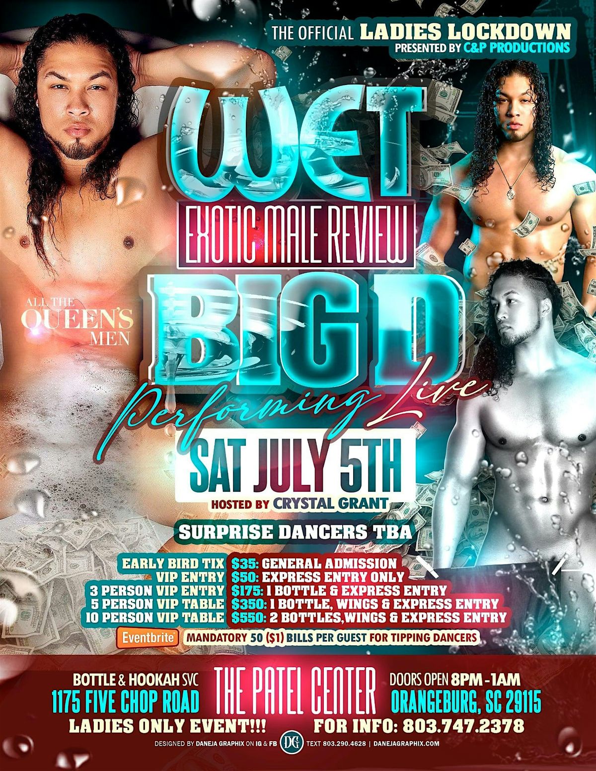 WET "EXOTIC MALE REVIEW", 5 July | Event in Orangeburg | AllEvents