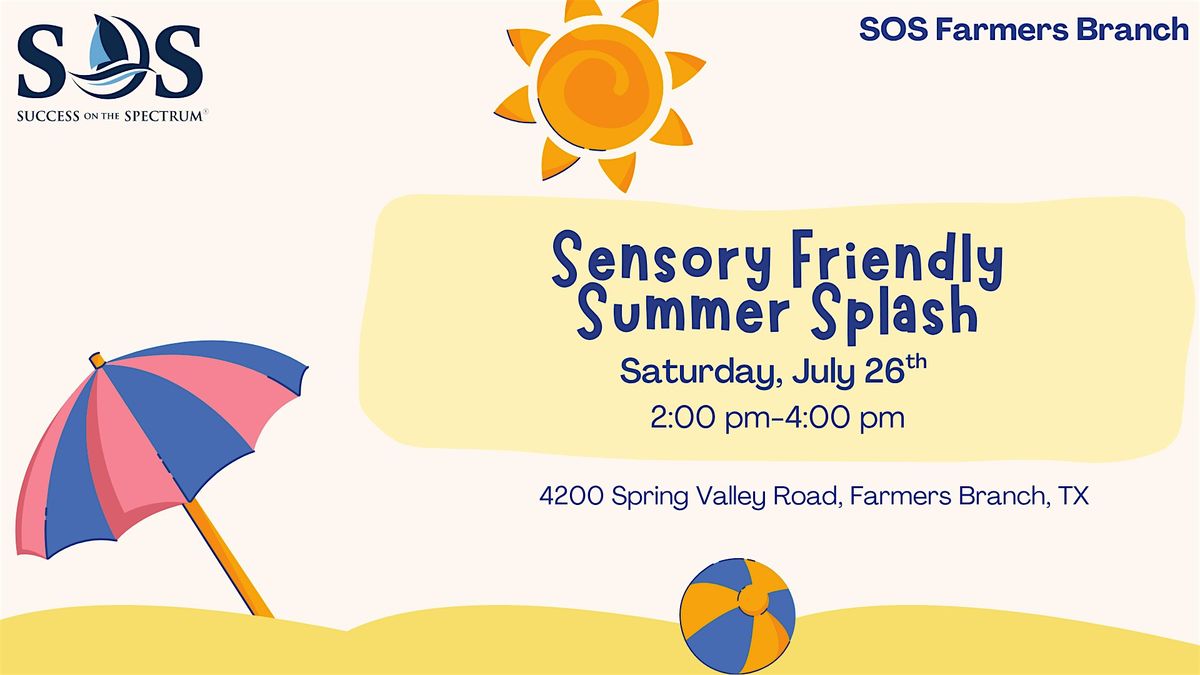 Sensory Friendly Summer Splash: A Free Autism Event, 26 July | Event in Farmers Branch | AllEvents