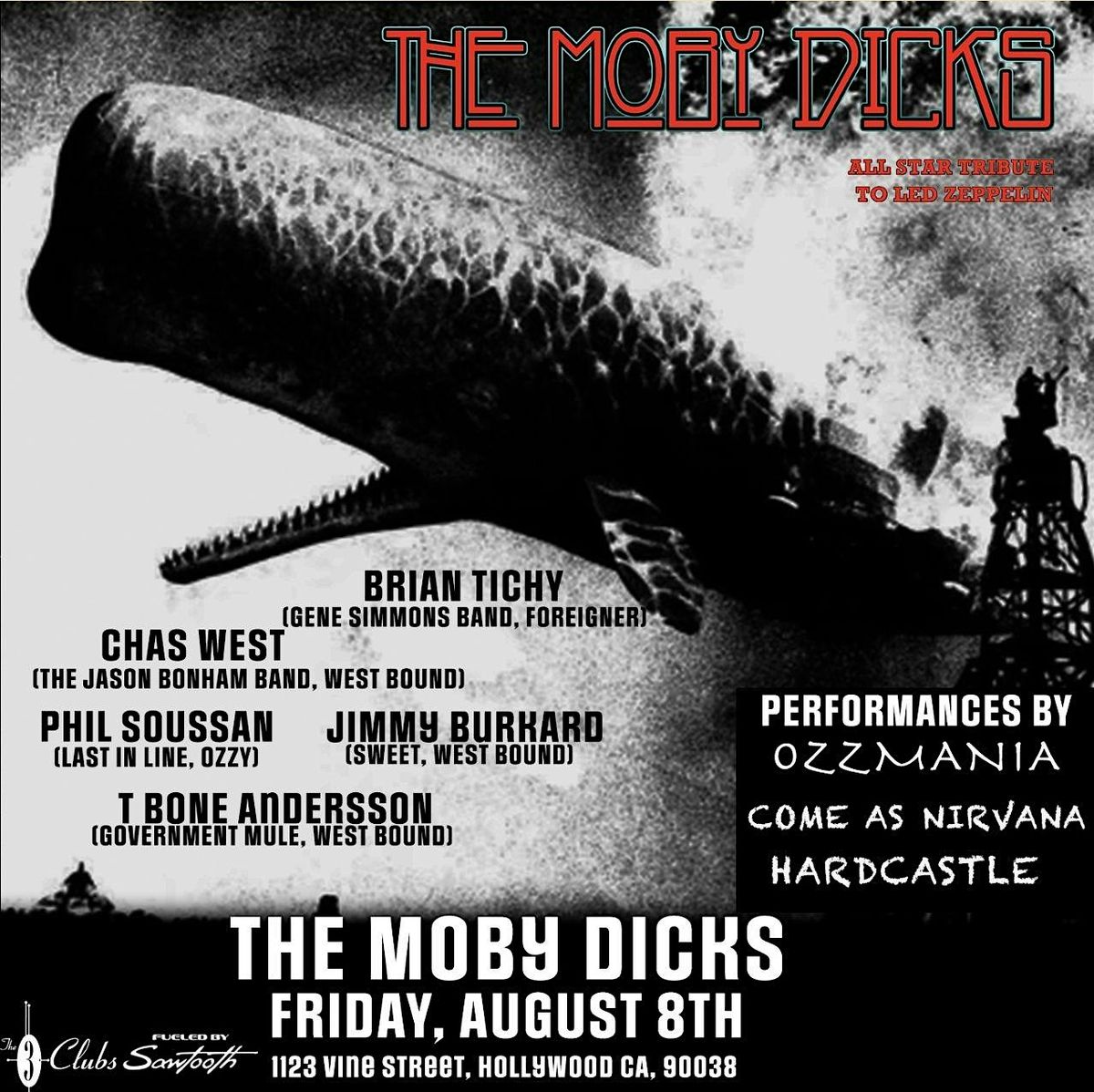 OzzaMania Live, in direct support of The Moby Dicks, 8 August | Event in Los Angeles | AllEvents