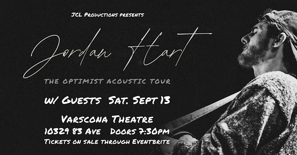 Jordan Hart, w/ guests, 13 September | Event in Edmonton | AllEvents