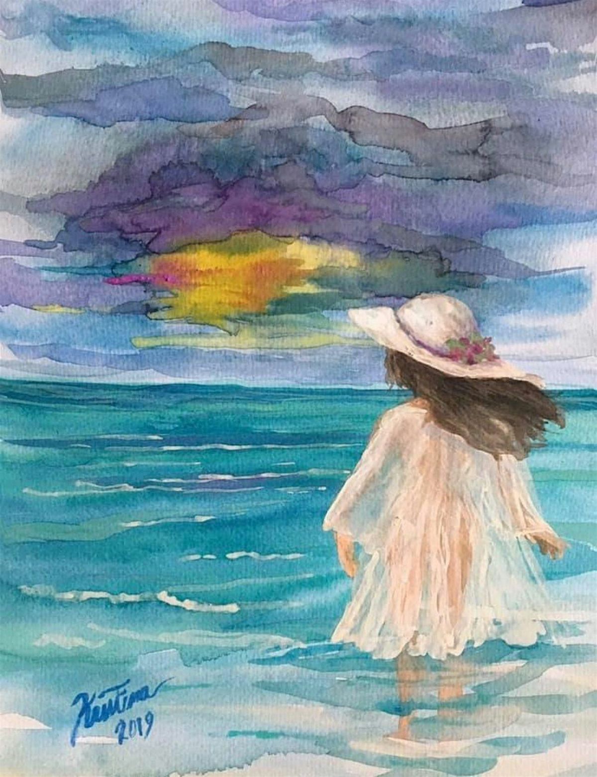 Sunset at the Beach - Watercolor Workshop, 22 June | Event in Chattanooga | AllEvents