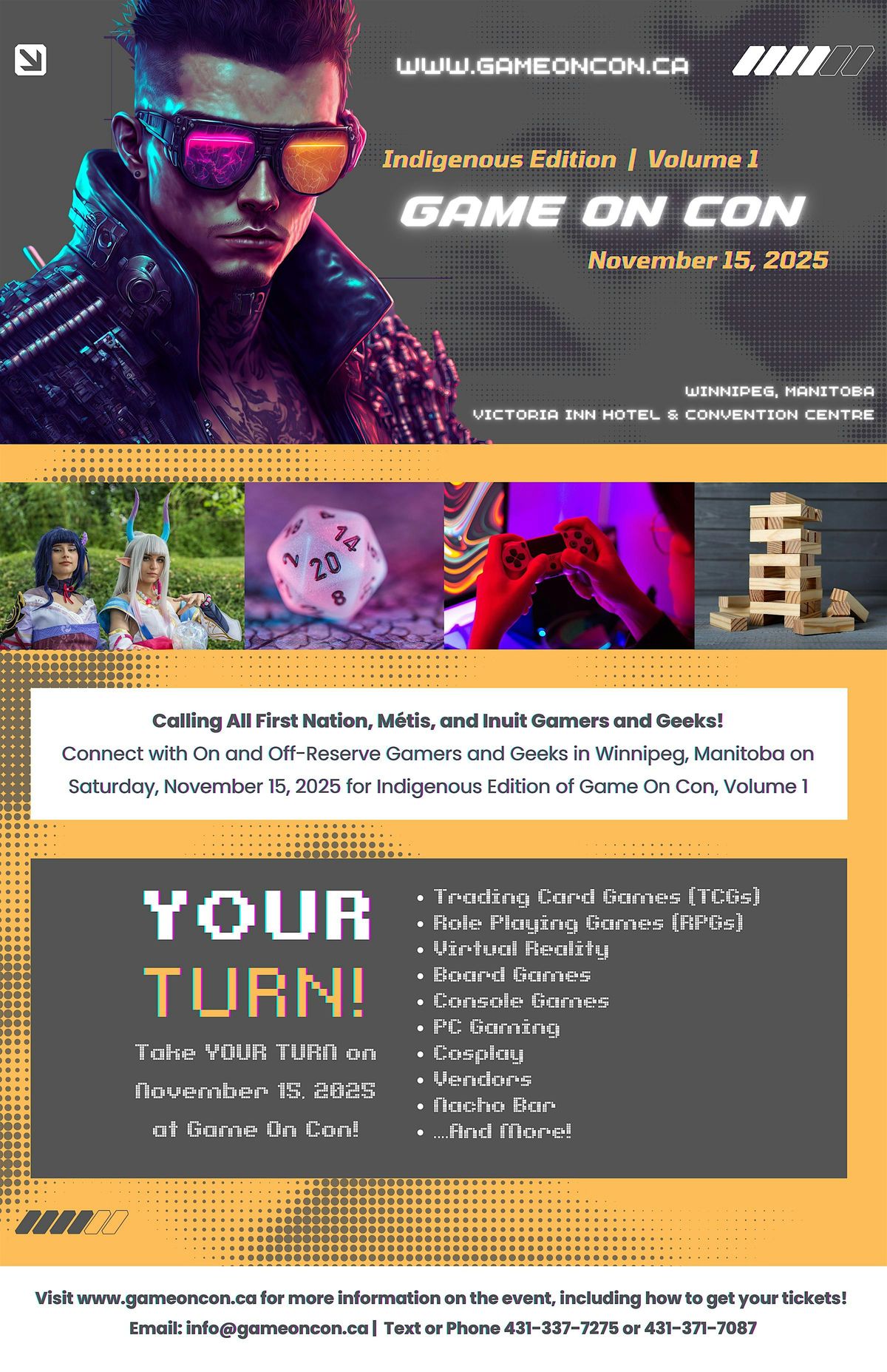 Game On Con, Indigenous Edition, Volume 1, 15 November | Event in Winnipeg | AllEvents