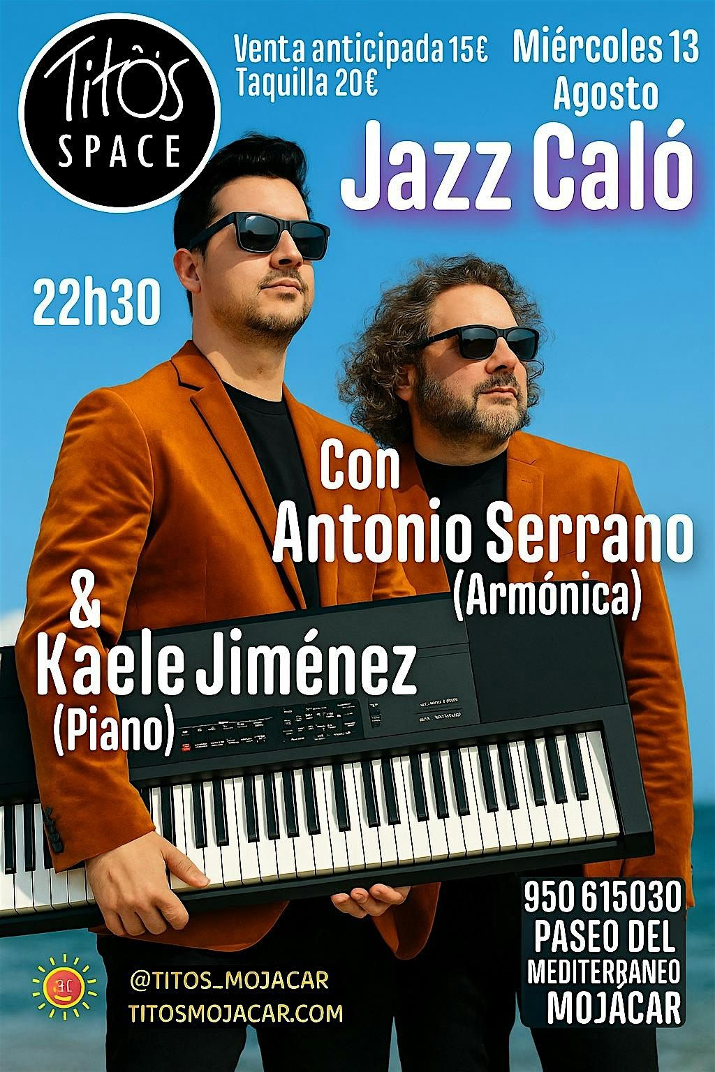 Jazz Caló con Antonio Serrano y Kaele Jiménez, 13 August | Event in Vista de los Ángeles-Rumina | AllEvents