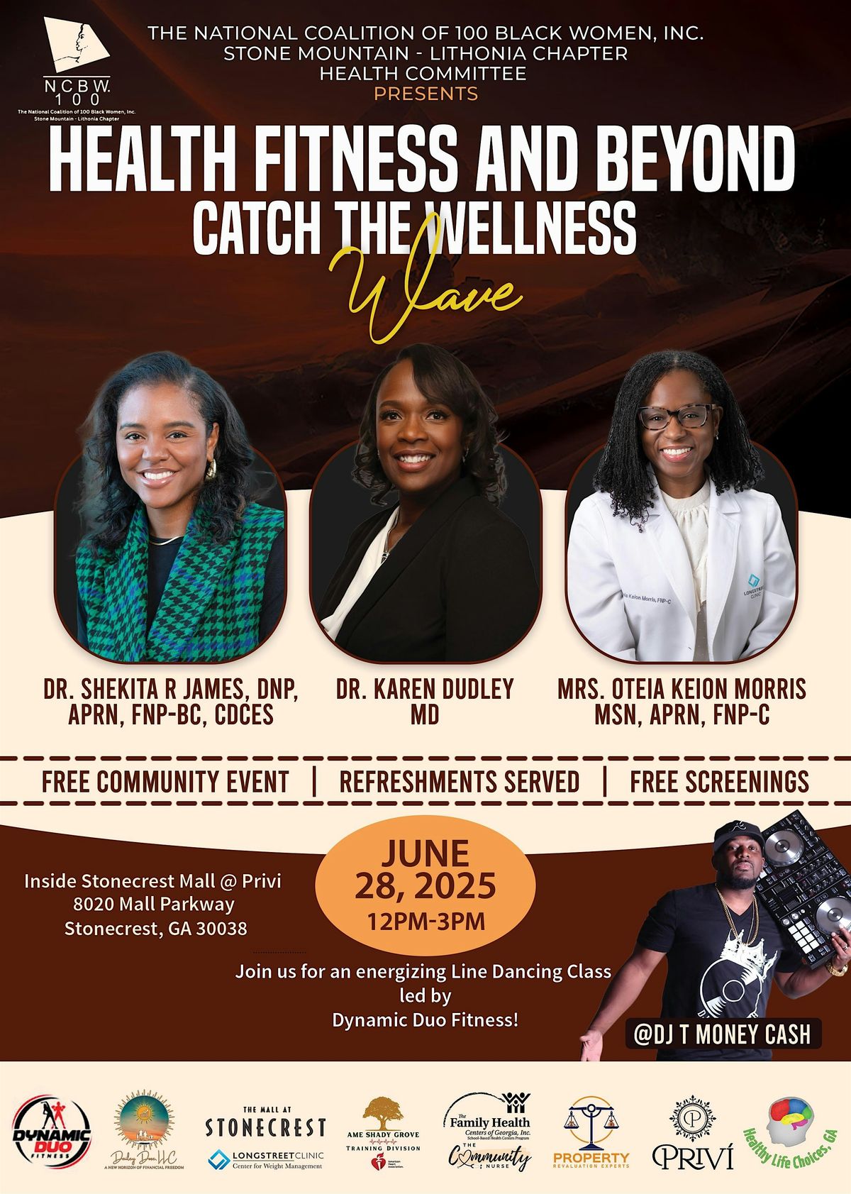 NCBWSML Presents: Health, Fitness, & Beyond "Catch the Wellness Wave", 28 June | Event in Stonecrest