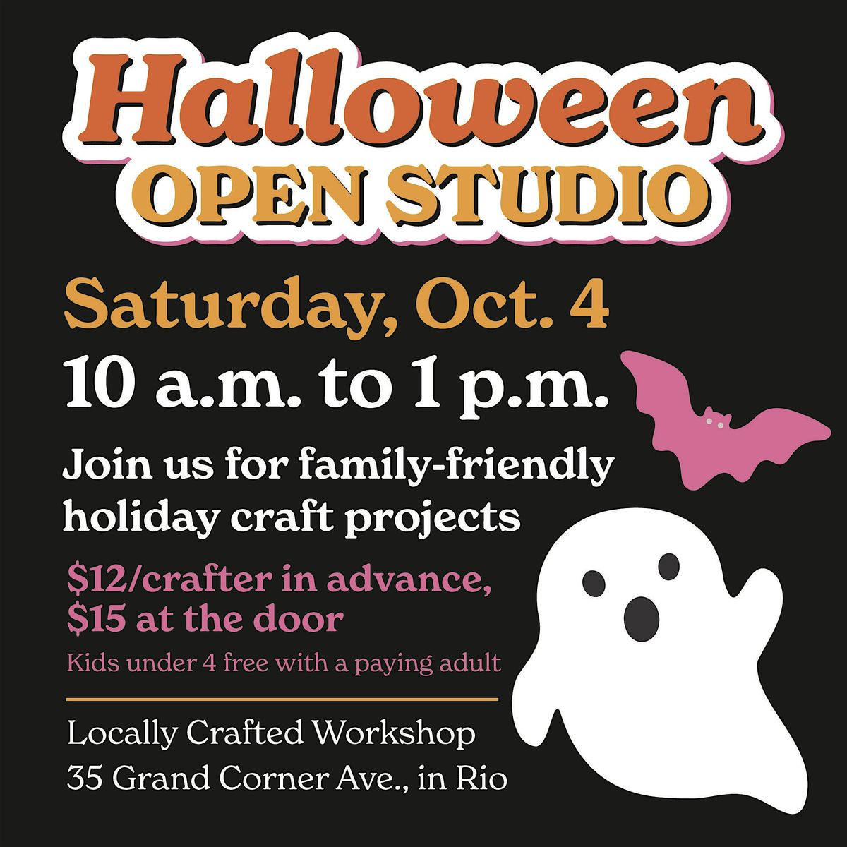 Halloween Open Studio craft workshop in Montgomery County, Md., 4 October | Event in Gaithersburg | AllEvents