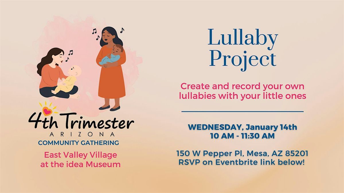 4th Trimester East Valley Village at the idea Museum, 14 January | Event in Mesa | AllEvents